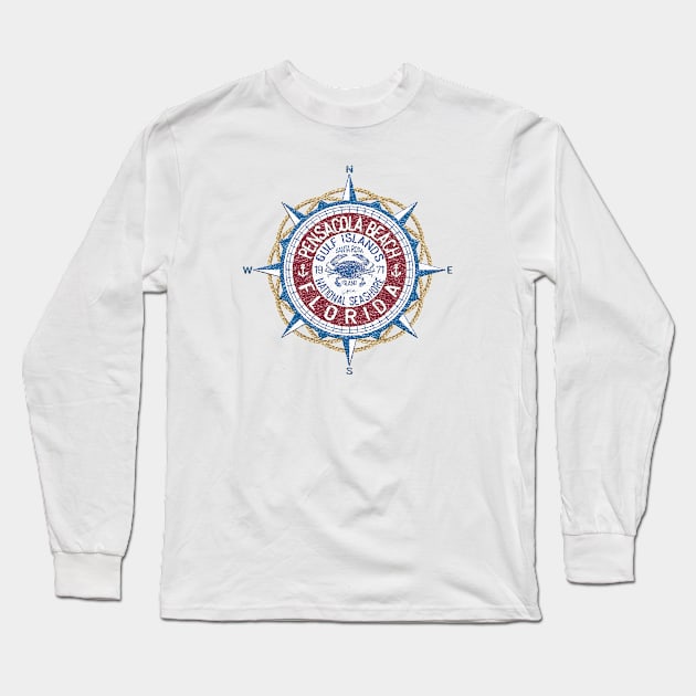 Pensacola Beach, Florida, Gulf Islands National Seashore Long Sleeve T-Shirt by jcombs